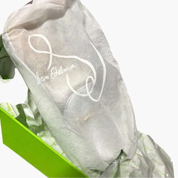 🌻NEW Sam Edelman Linnie Bit Mule Silver Leather Slip-On Loafer Mule Size 7 $150 - Picture 11 of 13